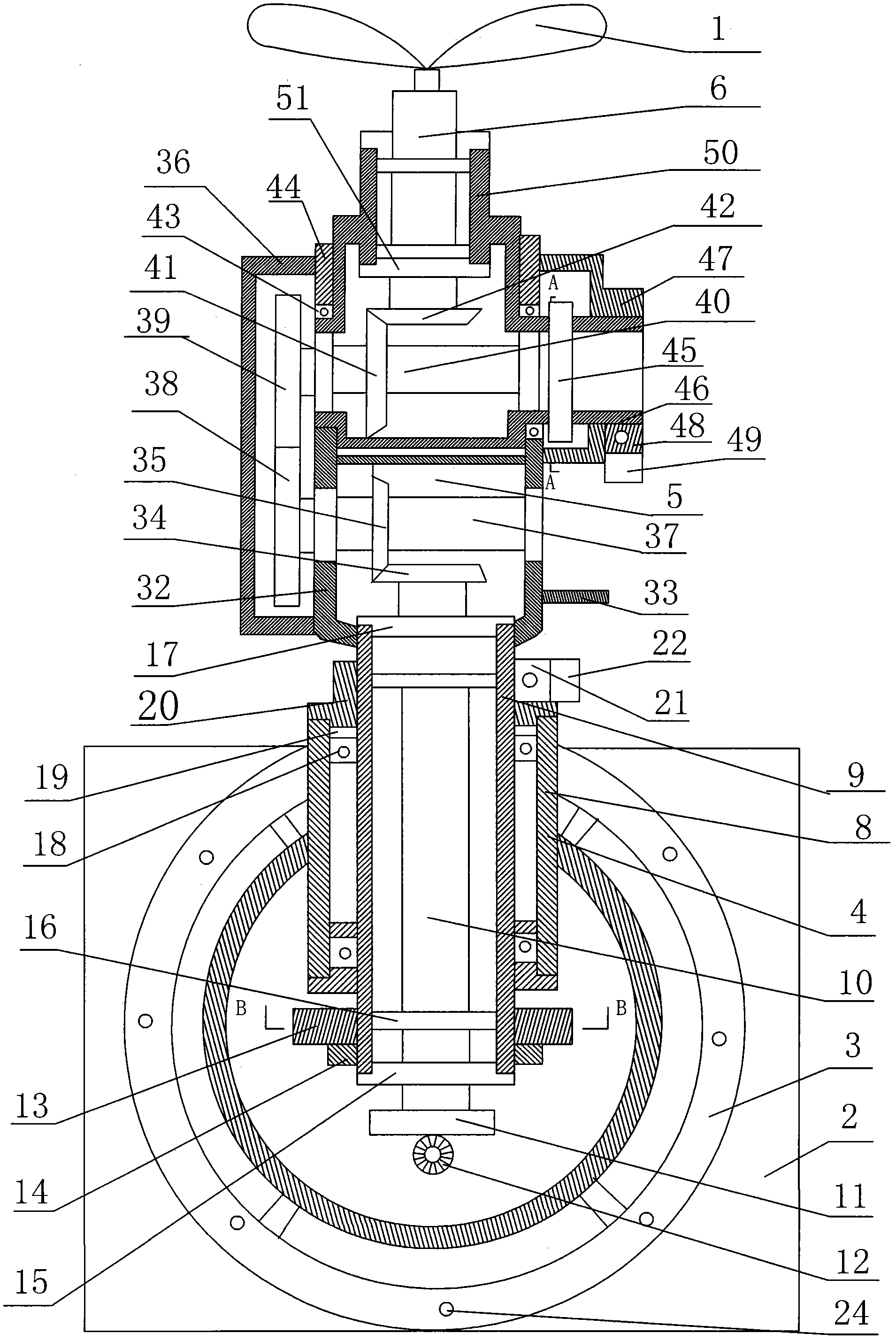 Aircraft propeller vector engine