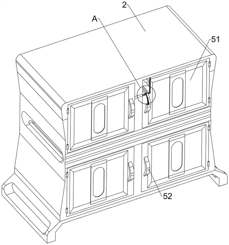 Moisture-proof and mildew-proof cinerary casket storage rack