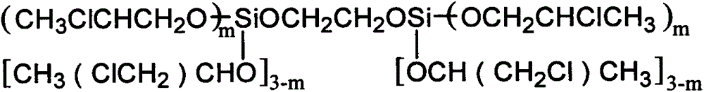 Flame retardant ethylenedioxyethylene disilicate chloropropyl compound and preparation method thereof