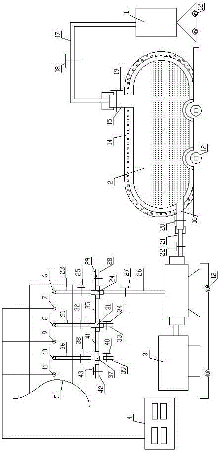 Device for quickly eliminating outburst by injecting liquid nitrogen to freeze coal through bedding drill holes twice