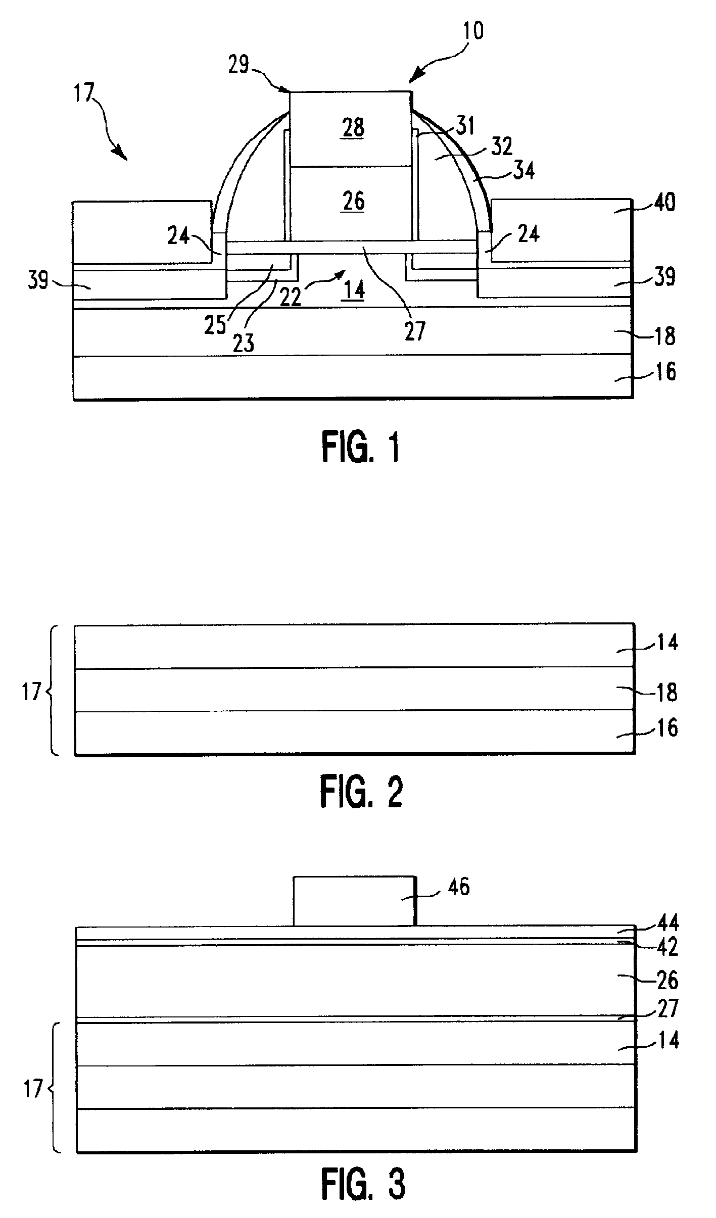 Structure and method for making strained channel field effect transistor using sacrificial spacer