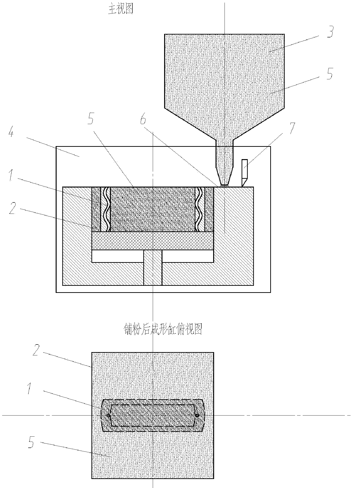 Laser additive manufacturing method and device of metal parts