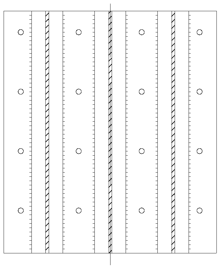Non-contact connection reinforcing device for parallel single-column pier bridge