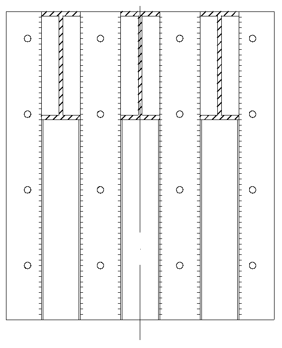 Non-contact connection reinforcing device for parallel single-column pier bridge