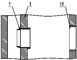 Tightly-propping pulling type detaching device for bearing neck bush