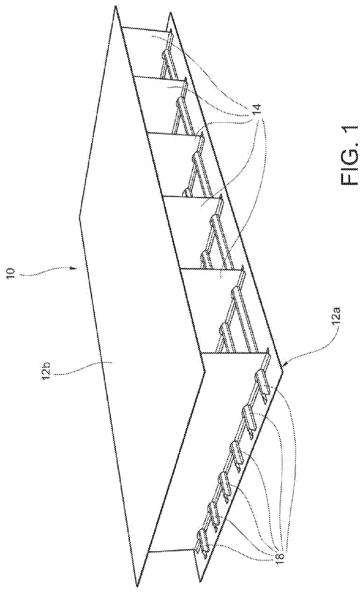 Method for manufacturing a multi-ribbed wing box of composite material with integrated stiffened panels