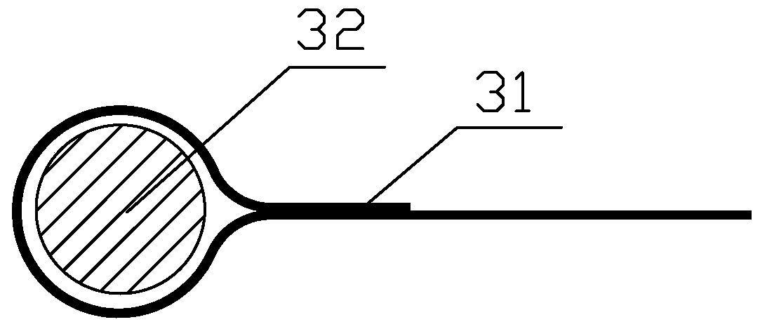 Airtight connection device and method for vertical flexible anti-seepage wall