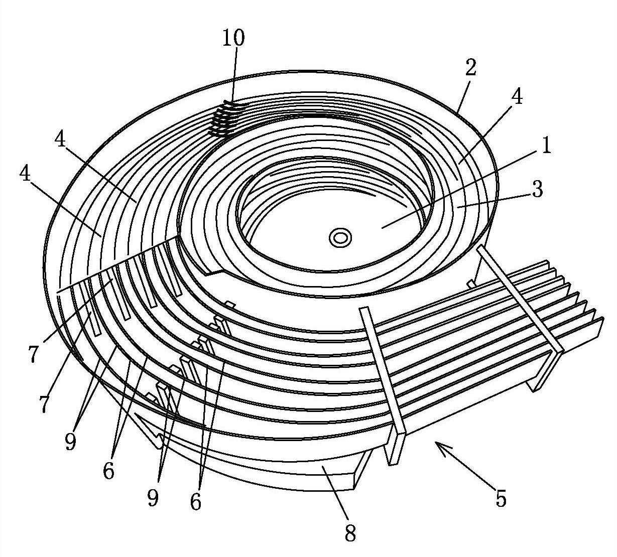 Material disc of automatic material feeding device