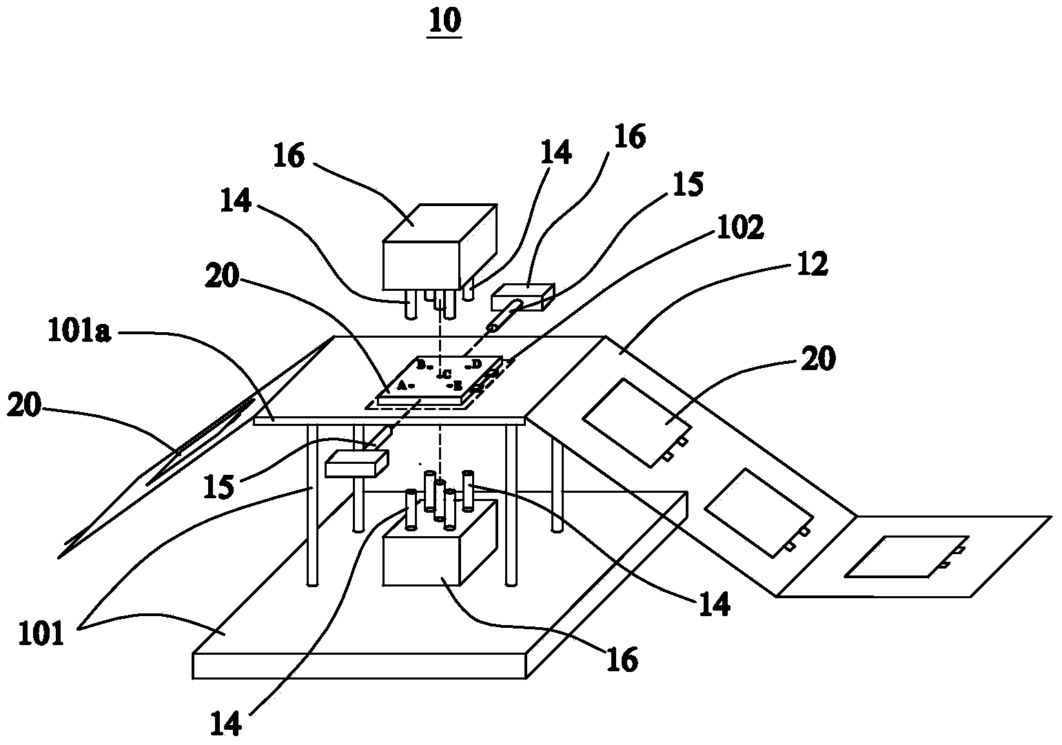 Method and system for measuring size of flexible-packaging battery