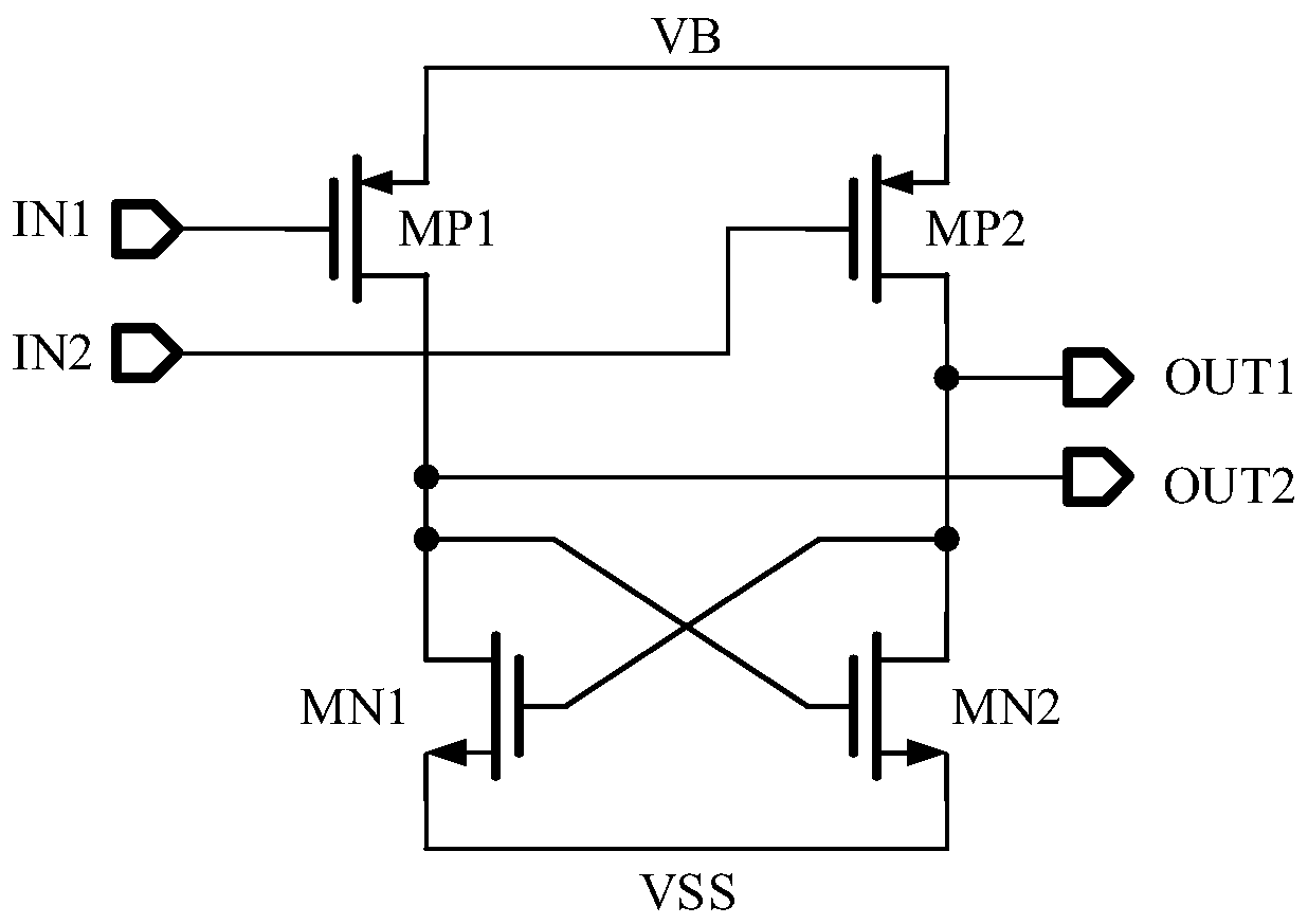 Fast downlink level shift circuit with low working voltage