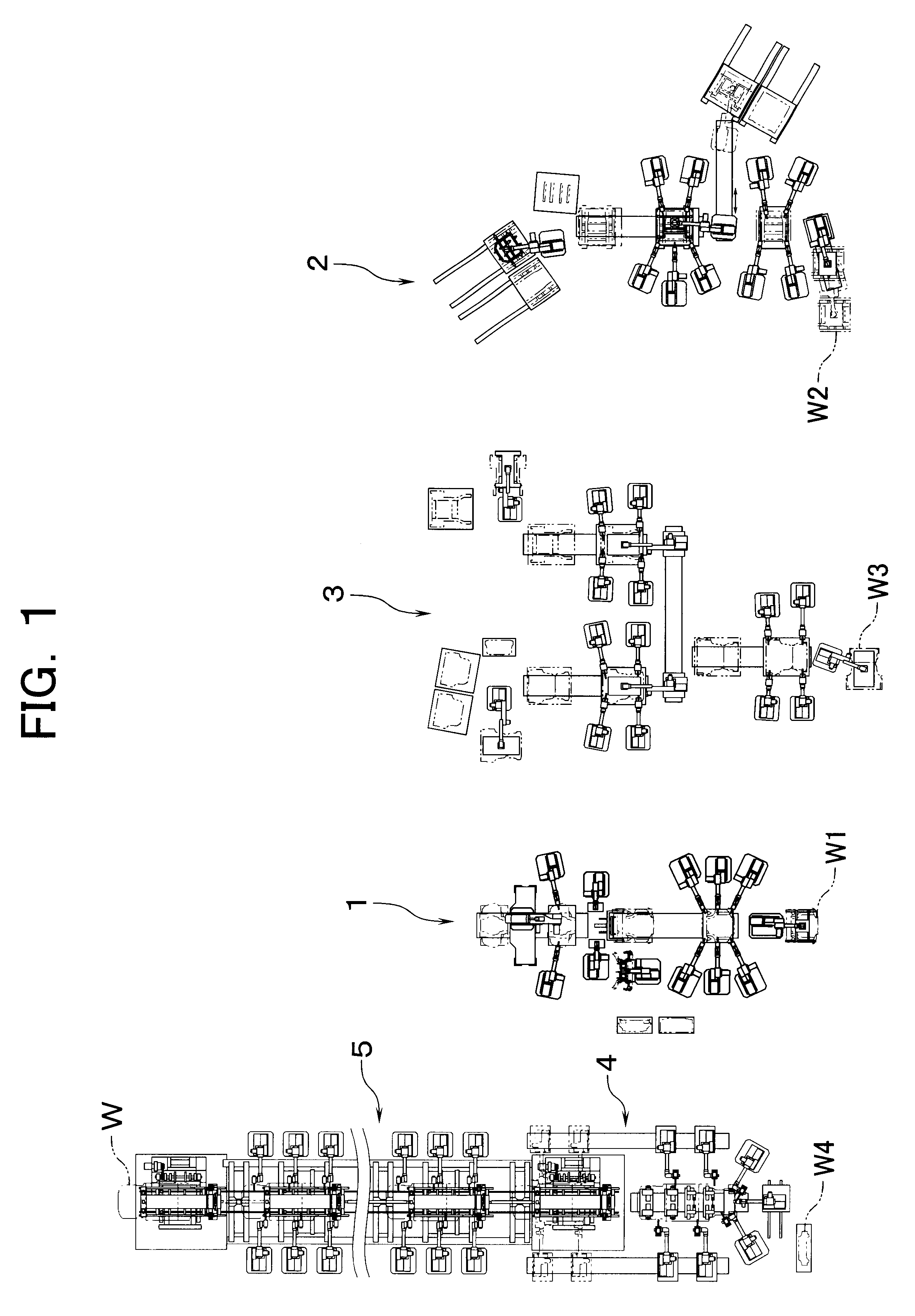 Method of manufacturing multiple kinds of products in arbitrarily selected order in one manufacturing line