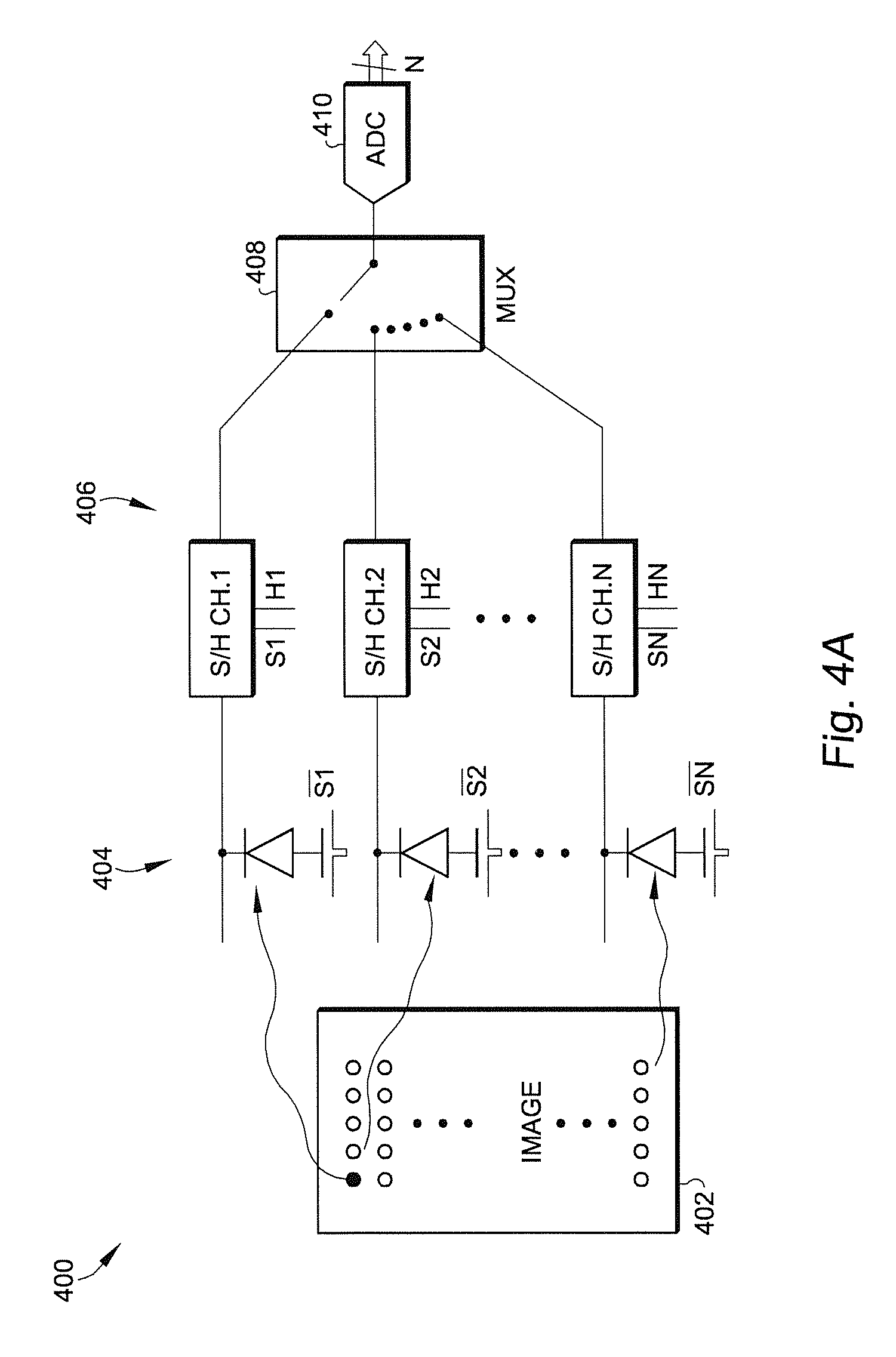 Low-noise low-distortion signal acquisition circuit and method with reduced area utilization