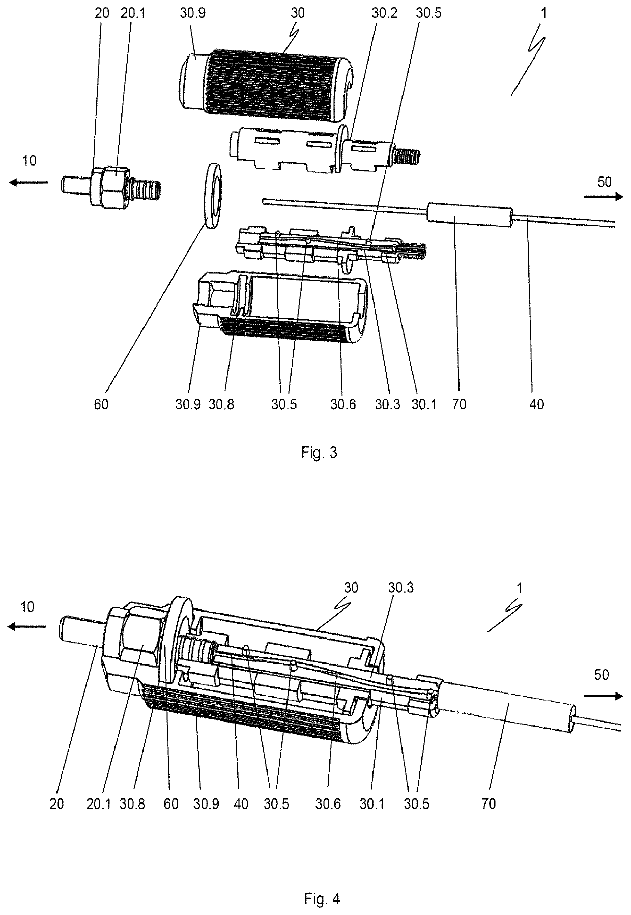 Illumination system with a light guide and an emission element