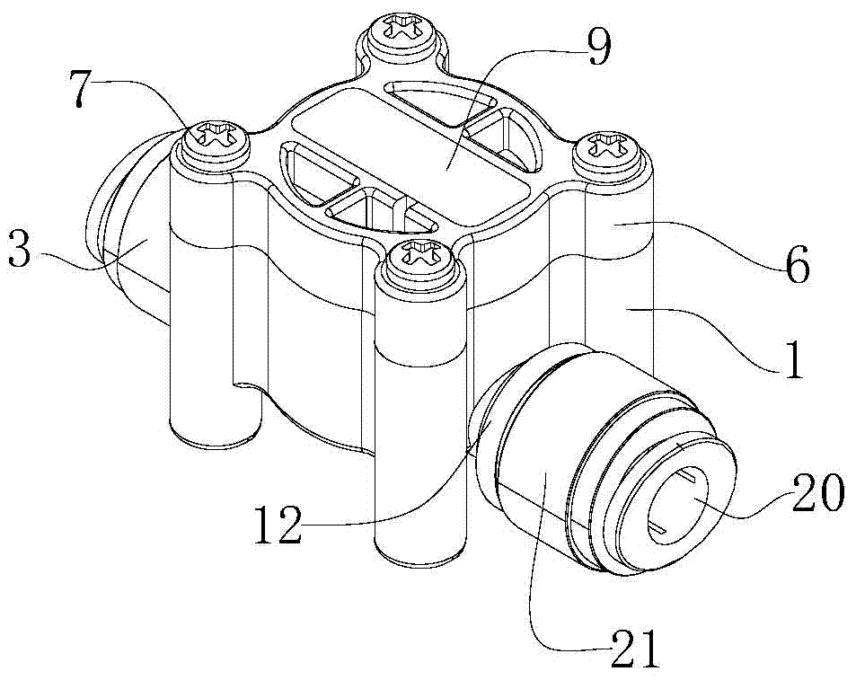 Water flow inductive switch