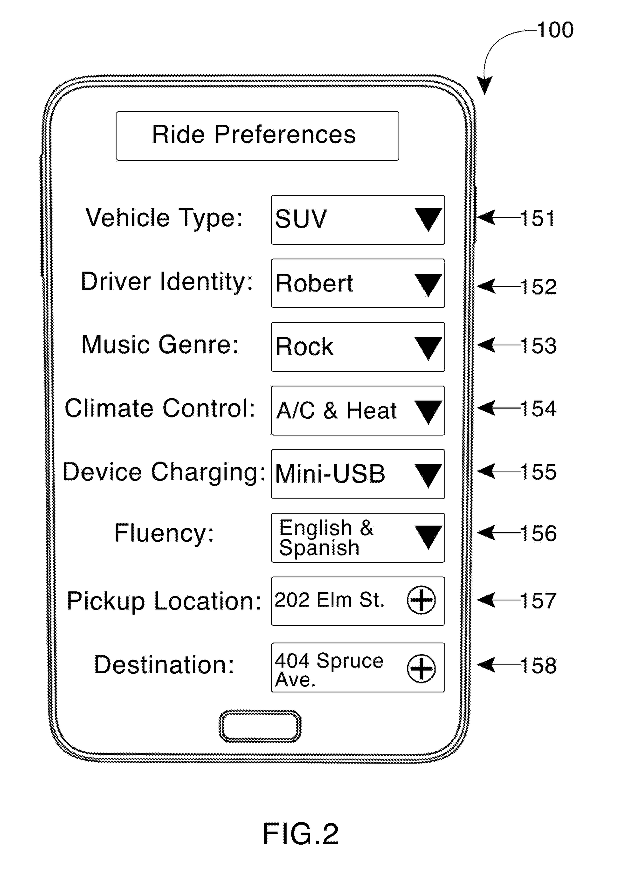 Transportation matchmaking method and query