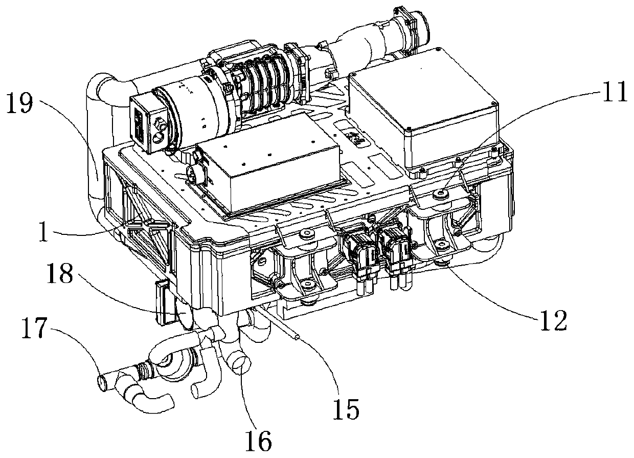High-integration fuel cell engine system