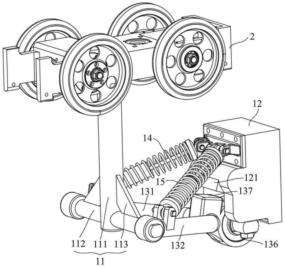 A micro-rail vehicle and its suspension device