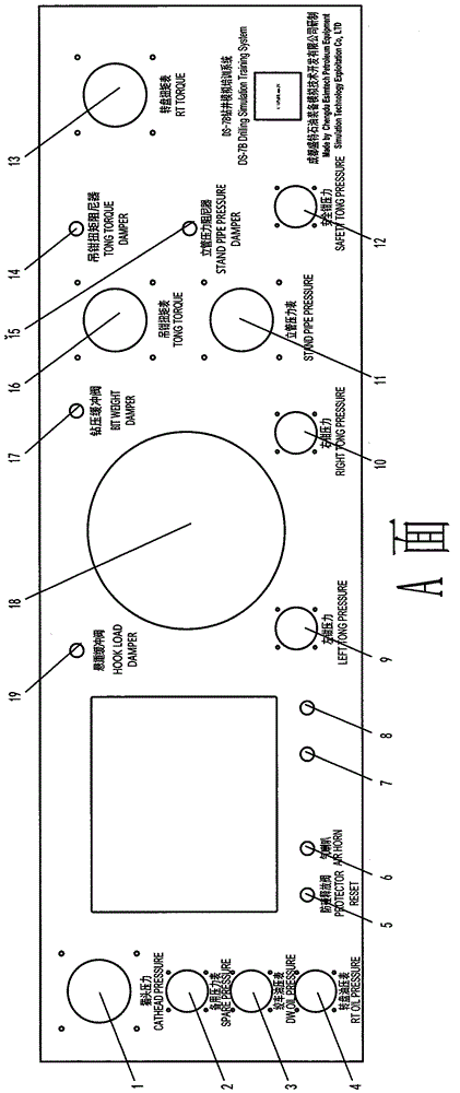 Ring screen projection system of land drilling rig installation operation simulation system, and image processing method thereof