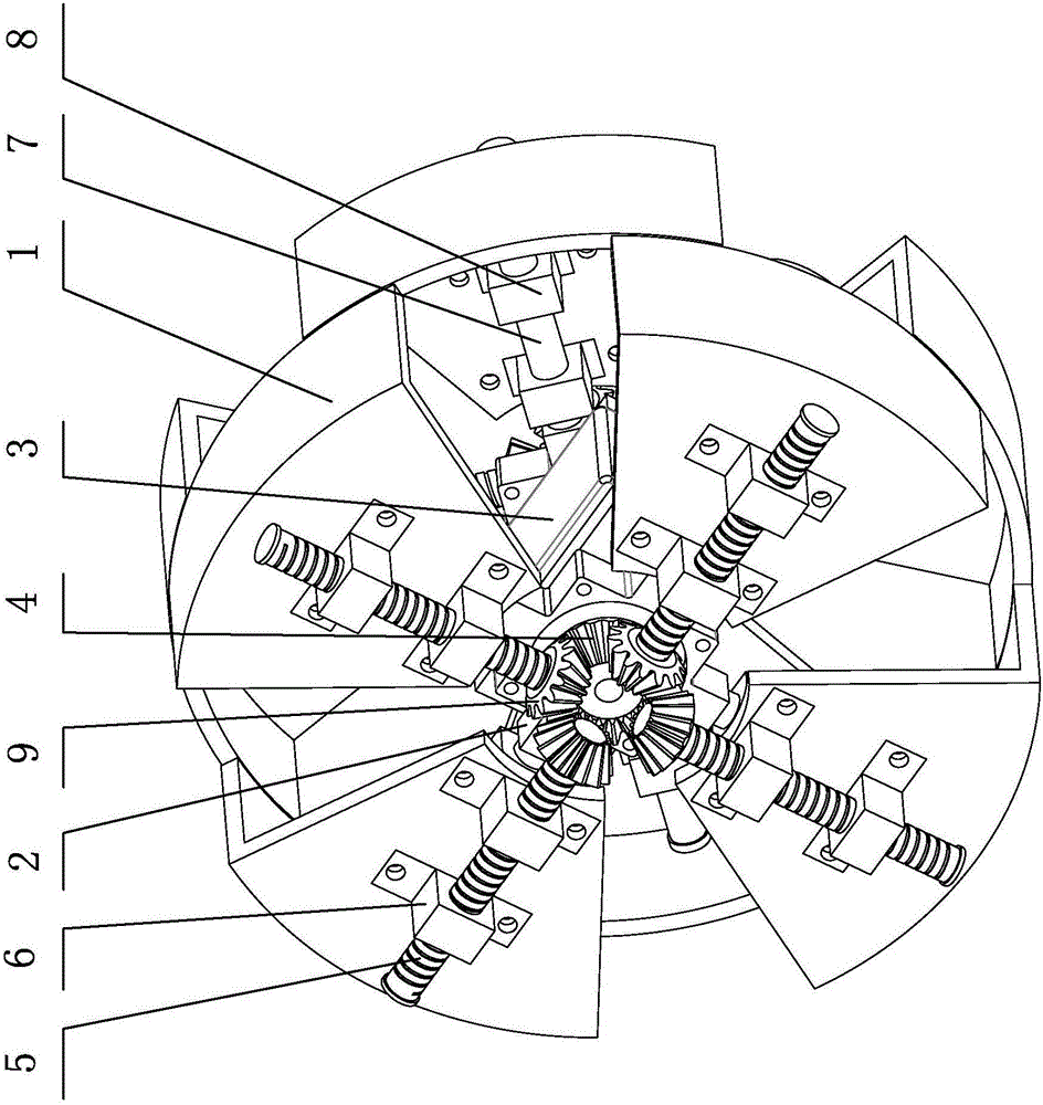 Wheel type mechanism of which radius can be adjusted
