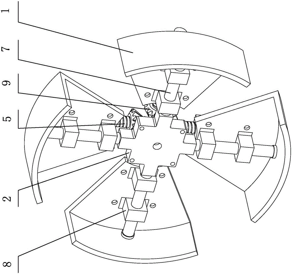 Wheel type mechanism of which radius can be adjusted