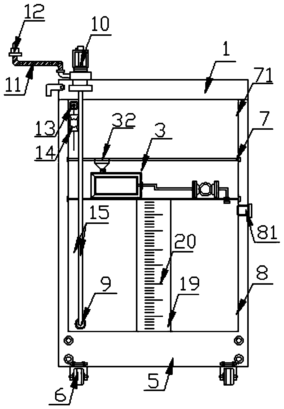 Automatic liquid changing device for computer numerical control machine tool