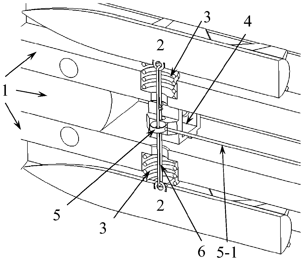 Improved wind tunnel test mechanism for model placement and separation