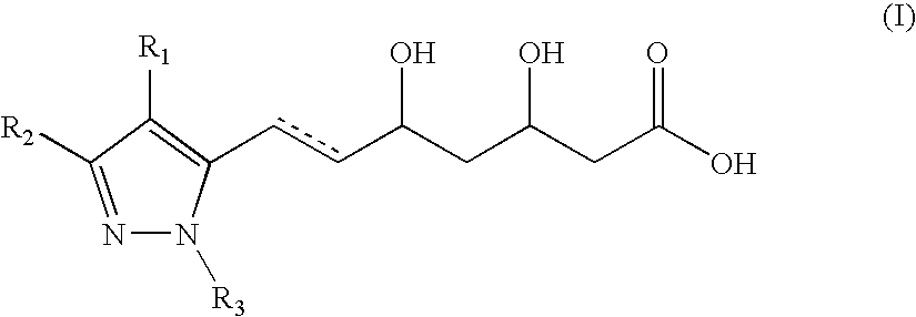 Pyrazole-based HMG CoA reductase inhibitors