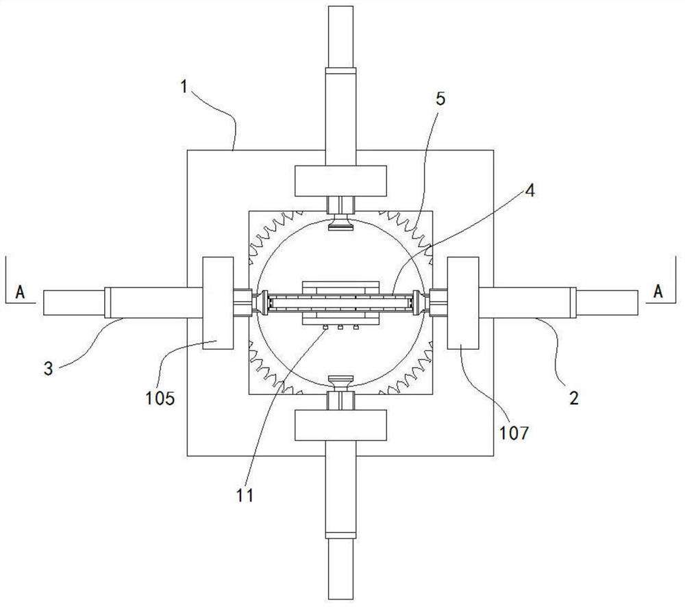 A solid iron ball automatic grinding device