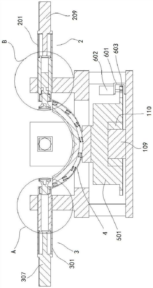 A solid iron ball automatic grinding device