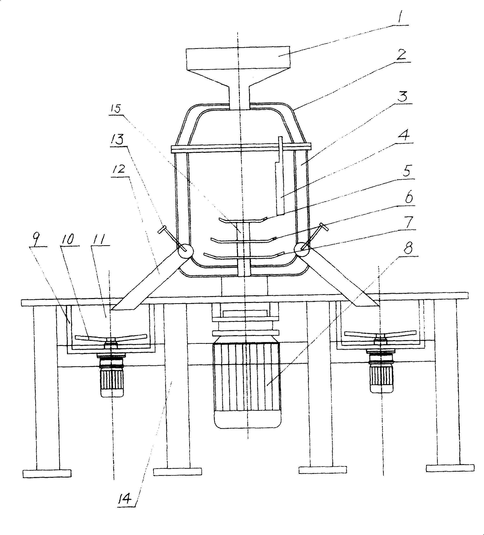 Rubber powder plasticizing device