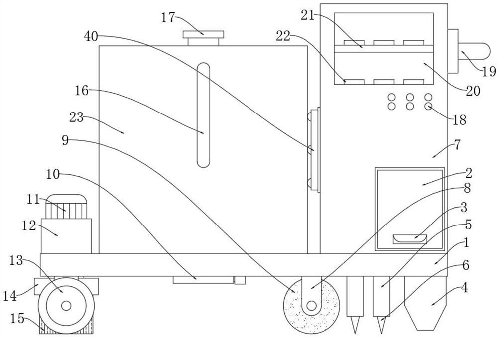 Expressway pavement repairing device