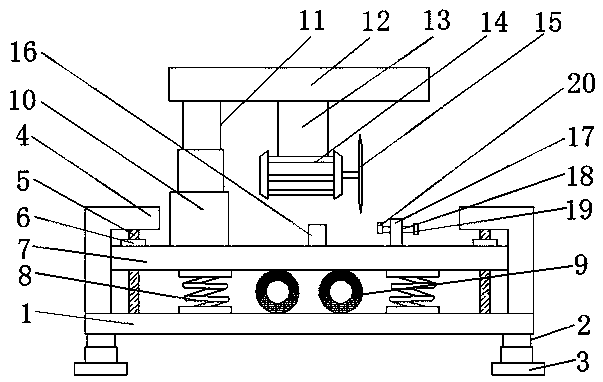 Processing-and-manufacturing damping cutting device