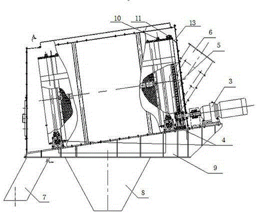 Drum screening machine for screening out nickel residual anodes