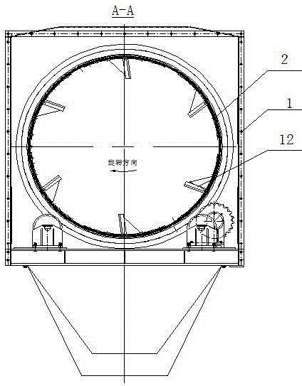 Drum screening machine for screening out nickel residual anodes