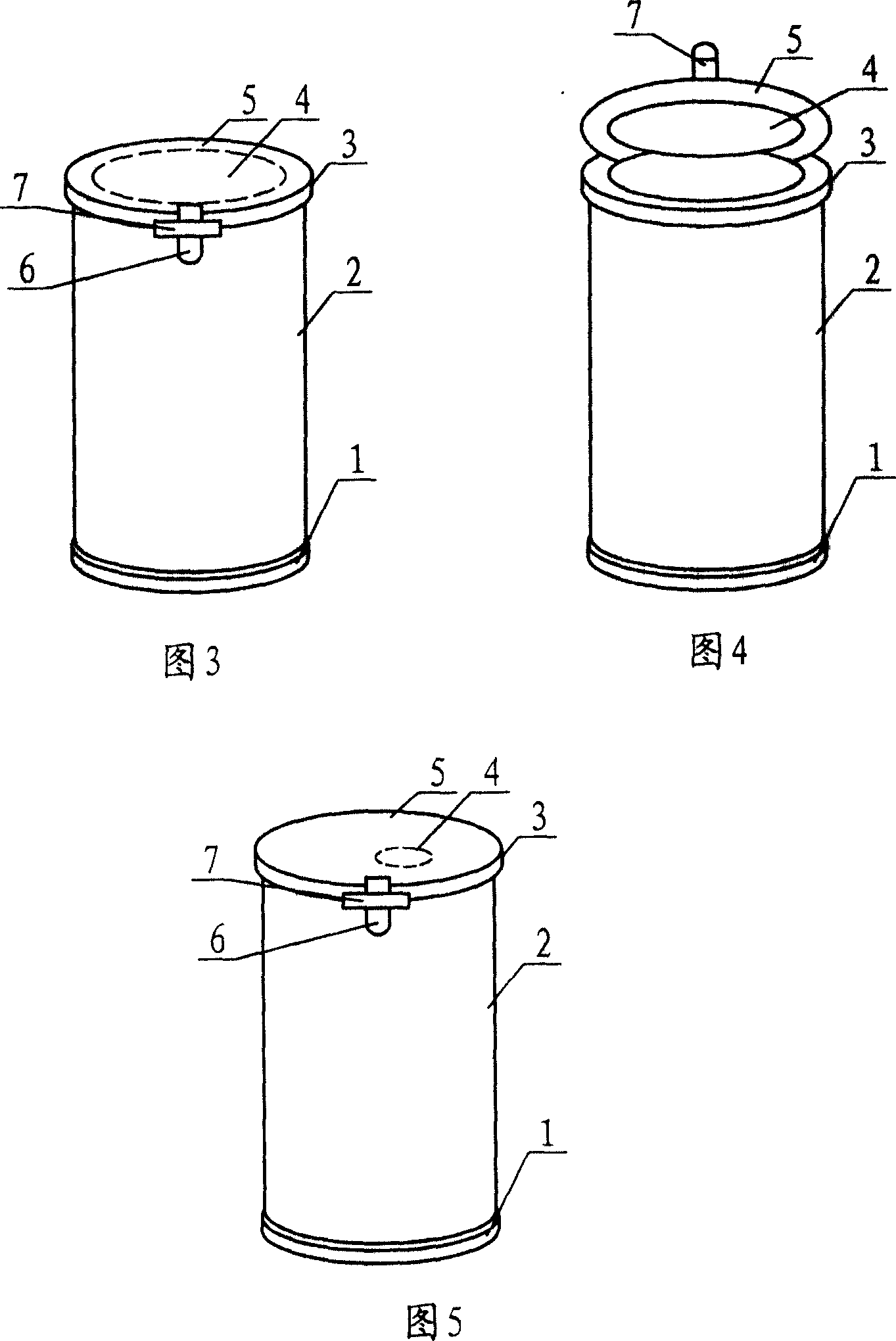 Paper pot easy for opening and closing