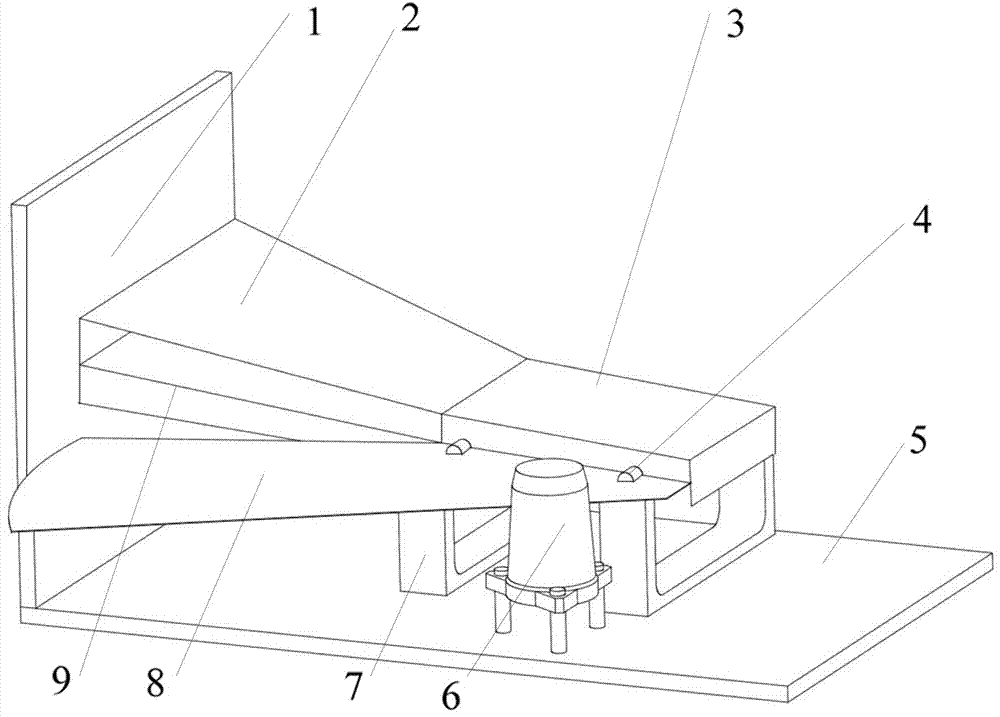 Method for measuring deviation between mechanical center of rectangular beam transmitting device and beam center
