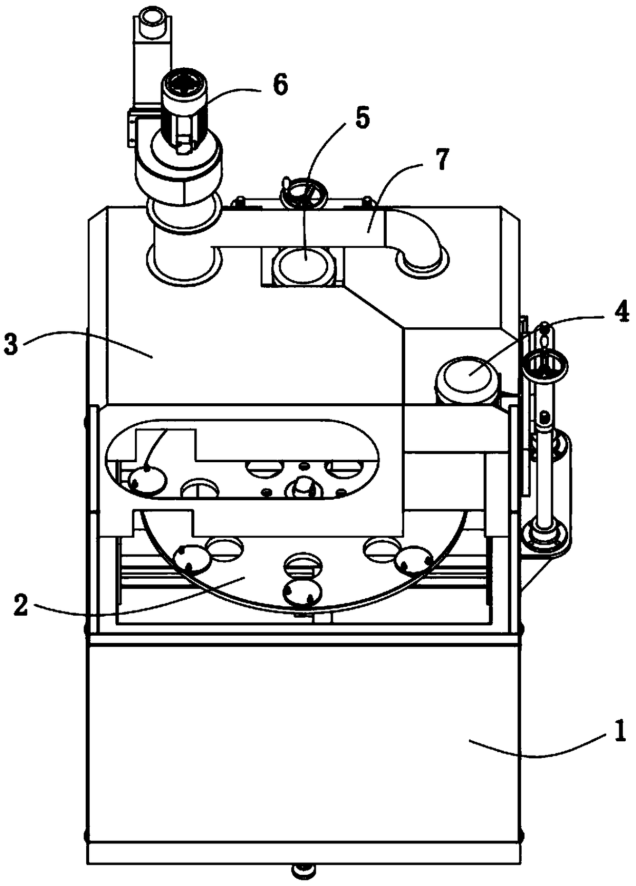 Pump cover deburring cleaning machine