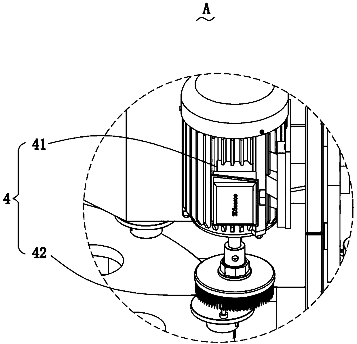 Pump cover deburring cleaning machine