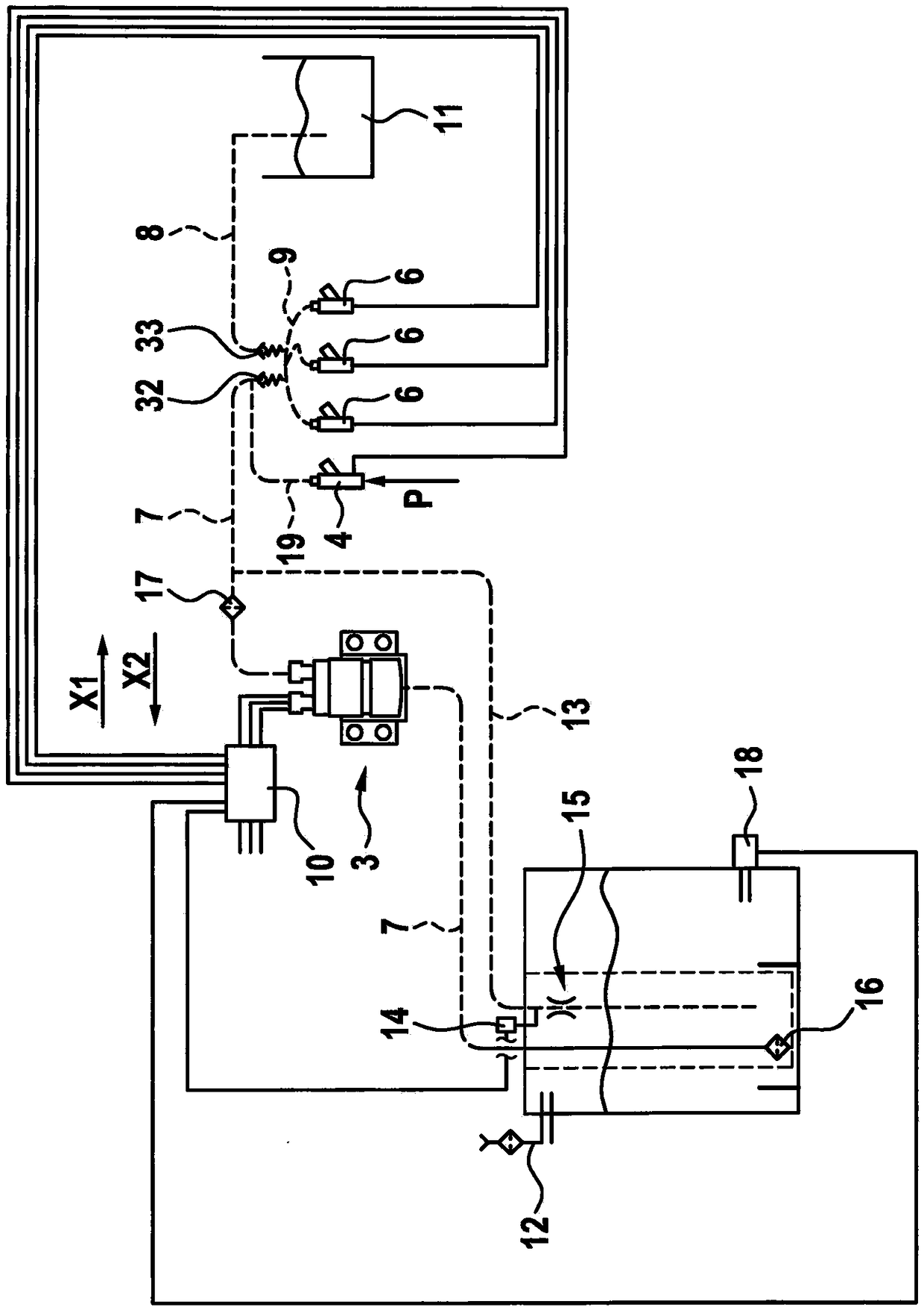 Water injection device of a combustion engine and method for operating same