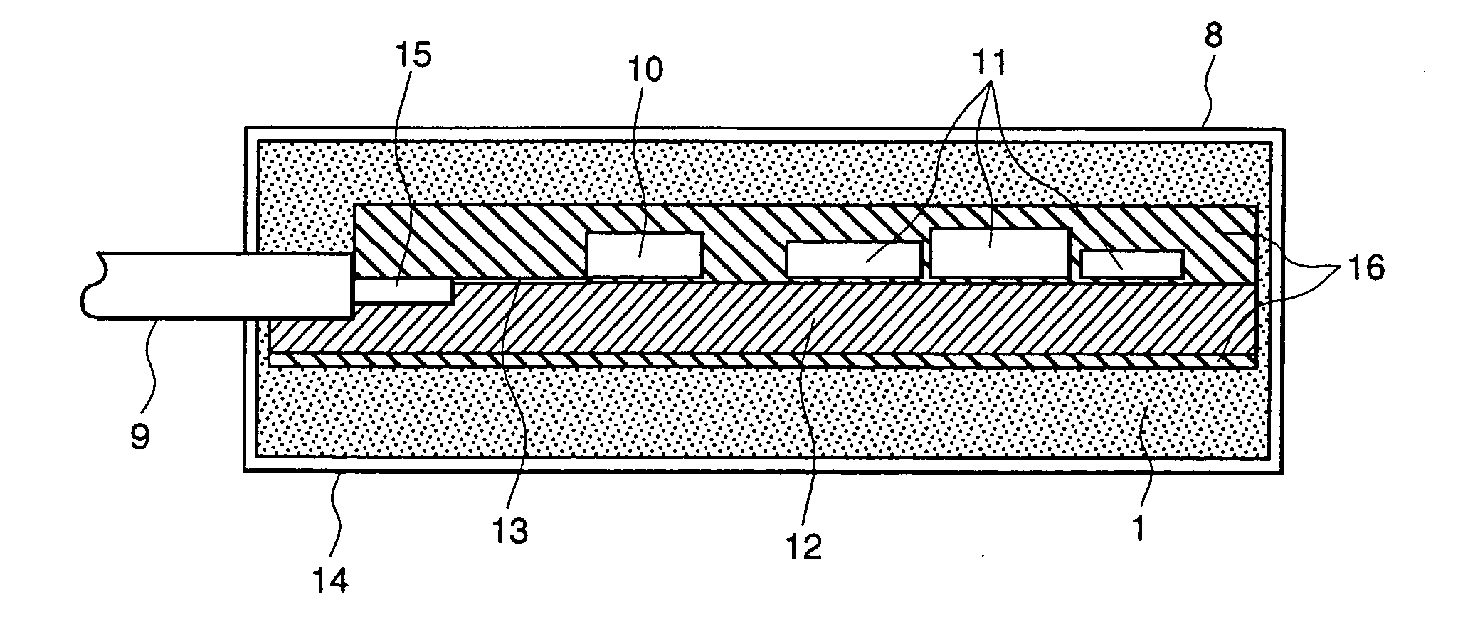 Electromagnetic wave absorption material and an associated device