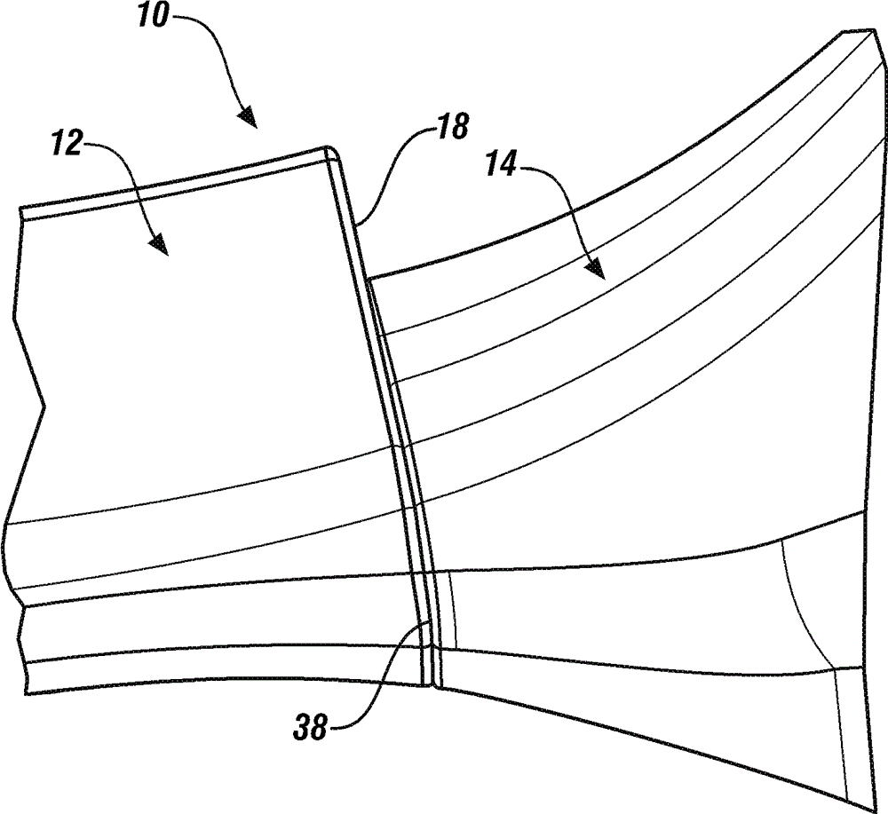 Elastic retaining arrangement for jointed components and method of reducing a gap between jointed components