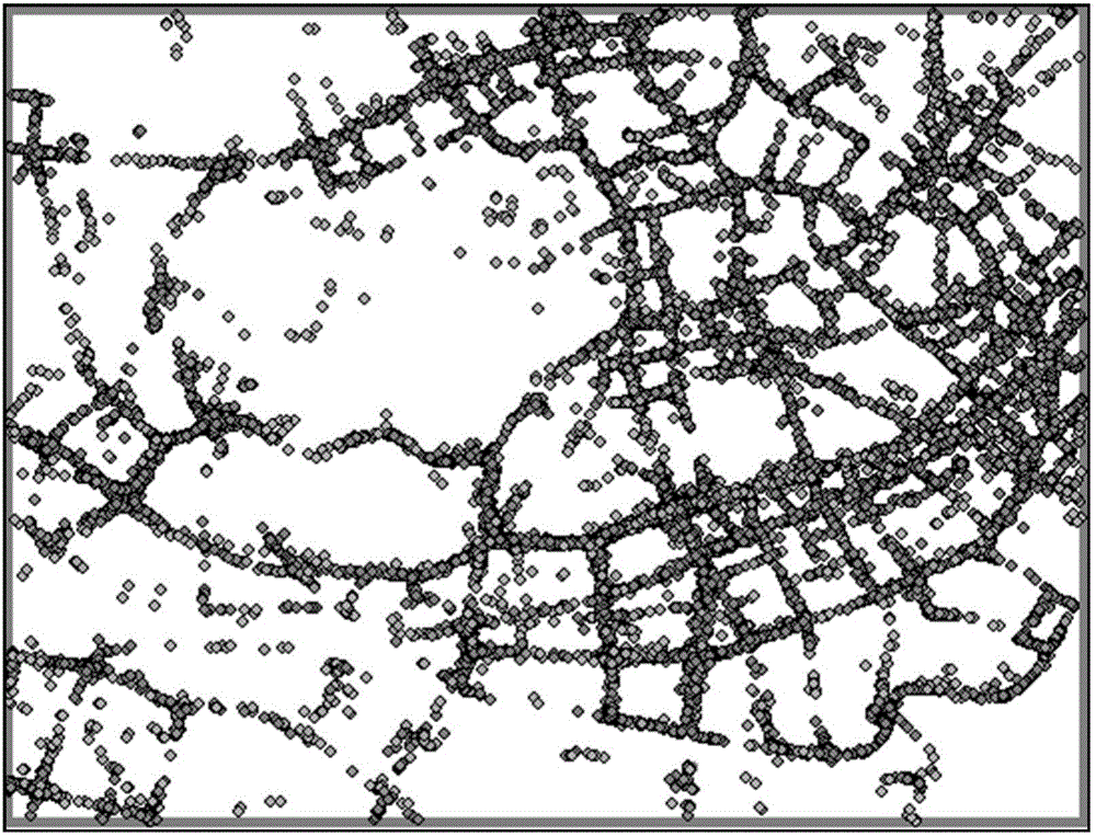 Urban intersection lane-level structure extraction method based on time-space trajectory big data