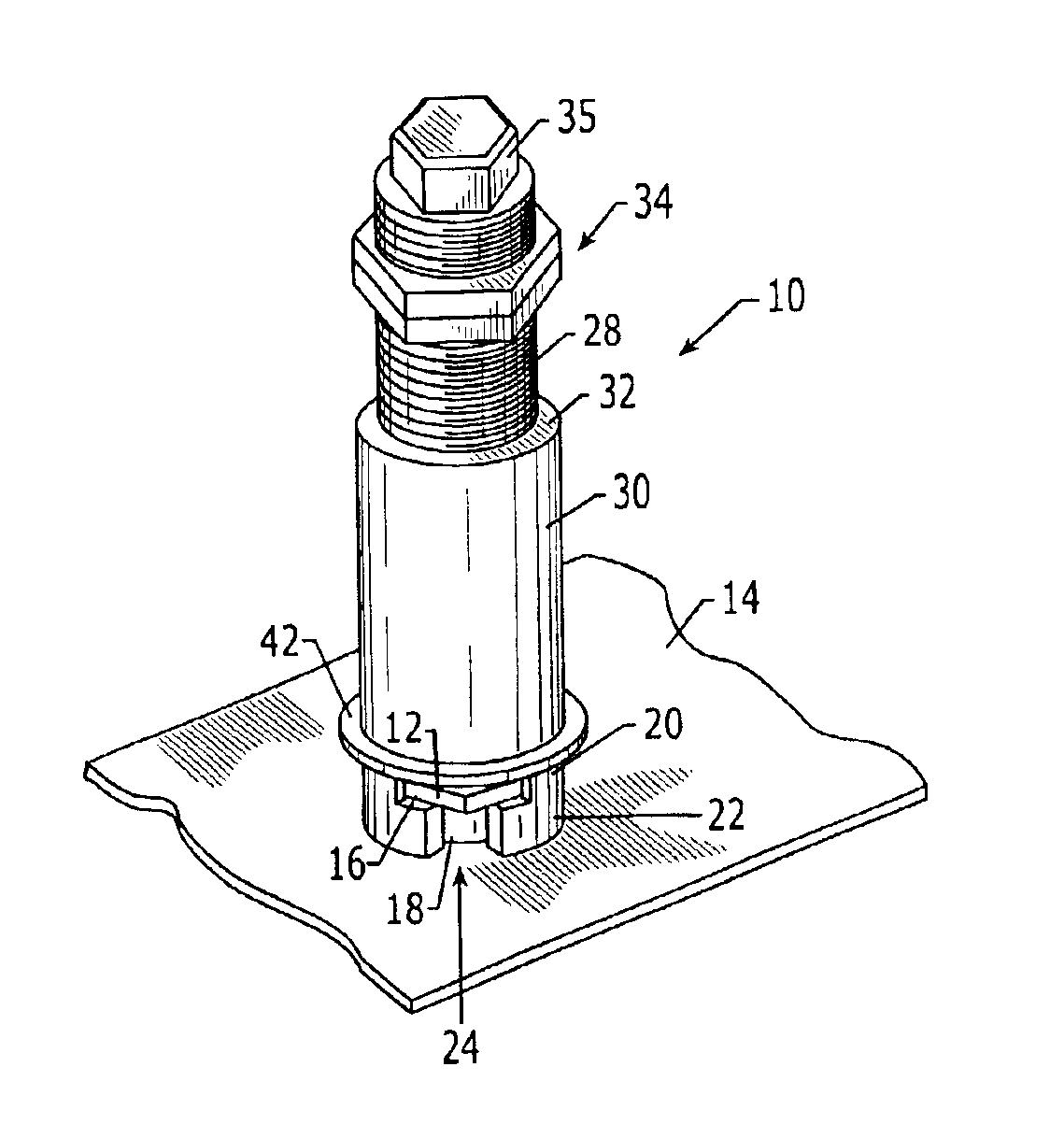 Apparatus for removing a fastener from a workpiece