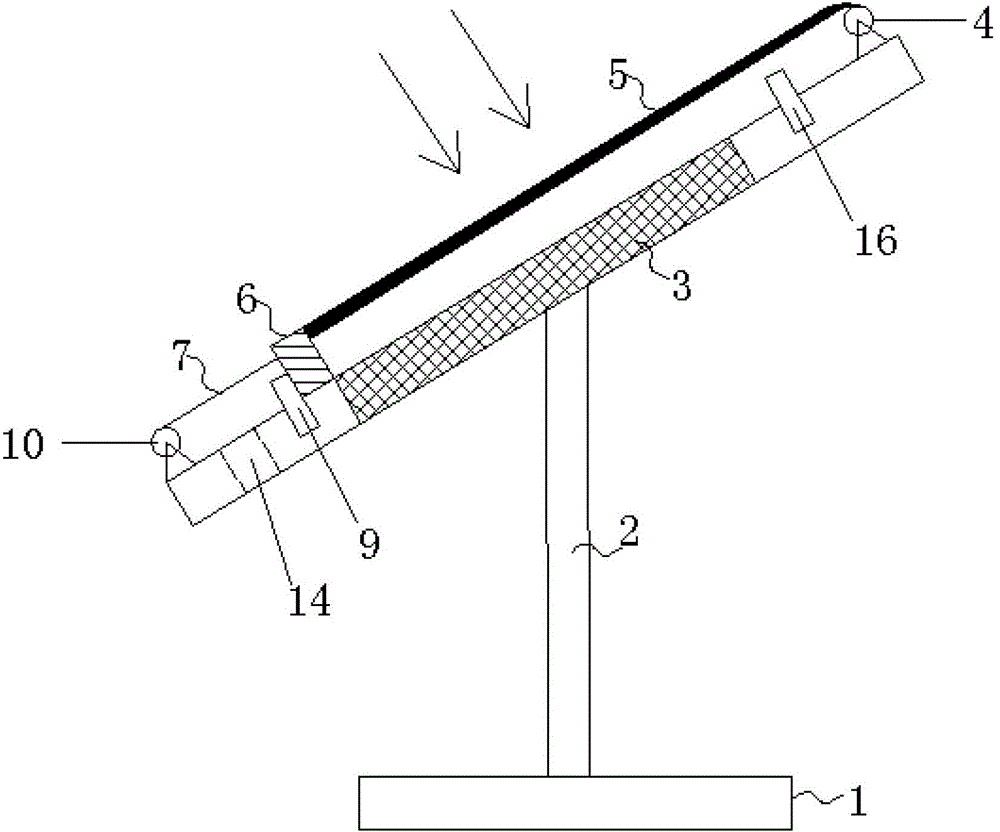 Automatic surface obstruction-removing and sunshading integrated system of photovoltaic assembly