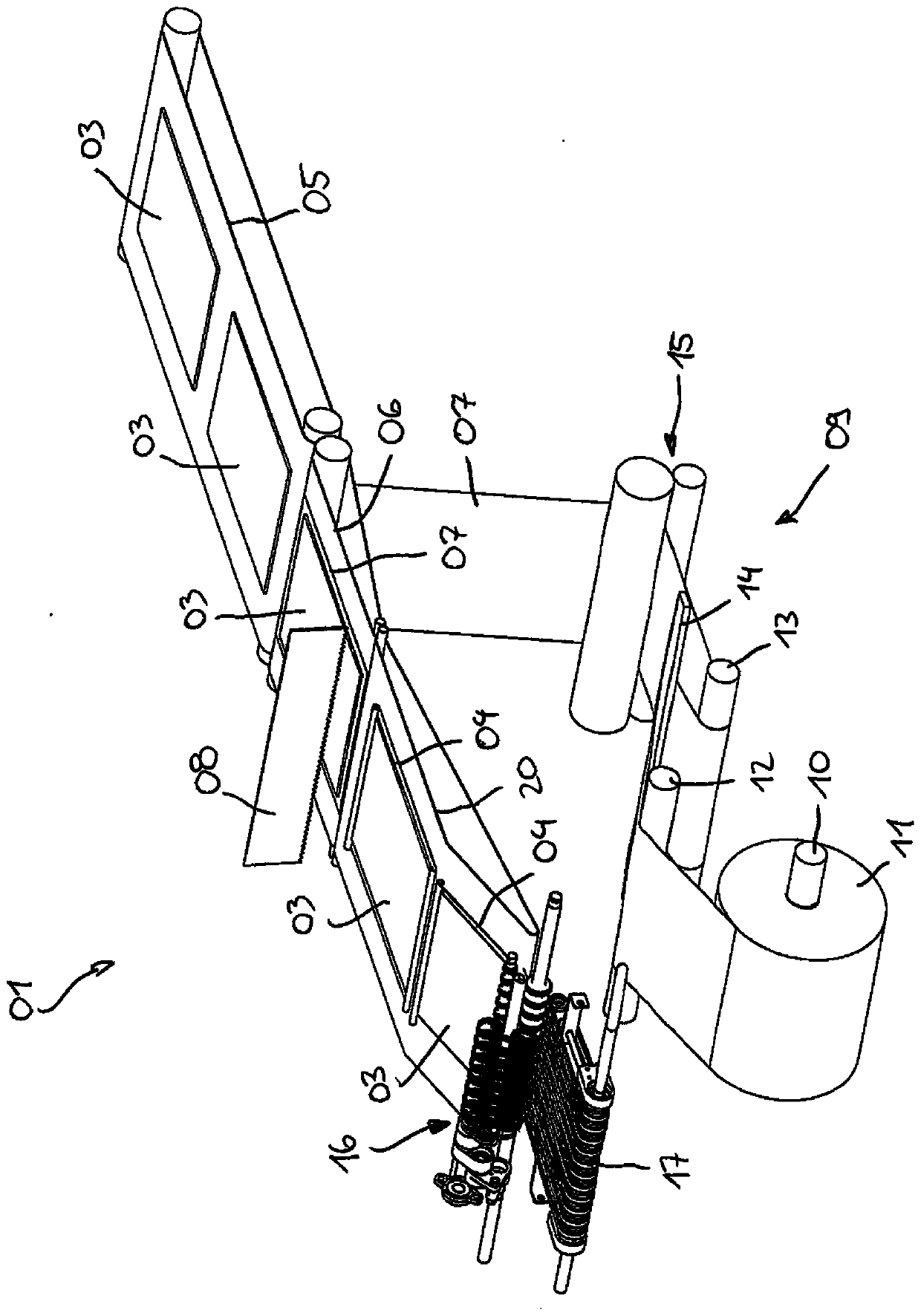 Method and apparatus for producing coil from piece of dough and separating sheet