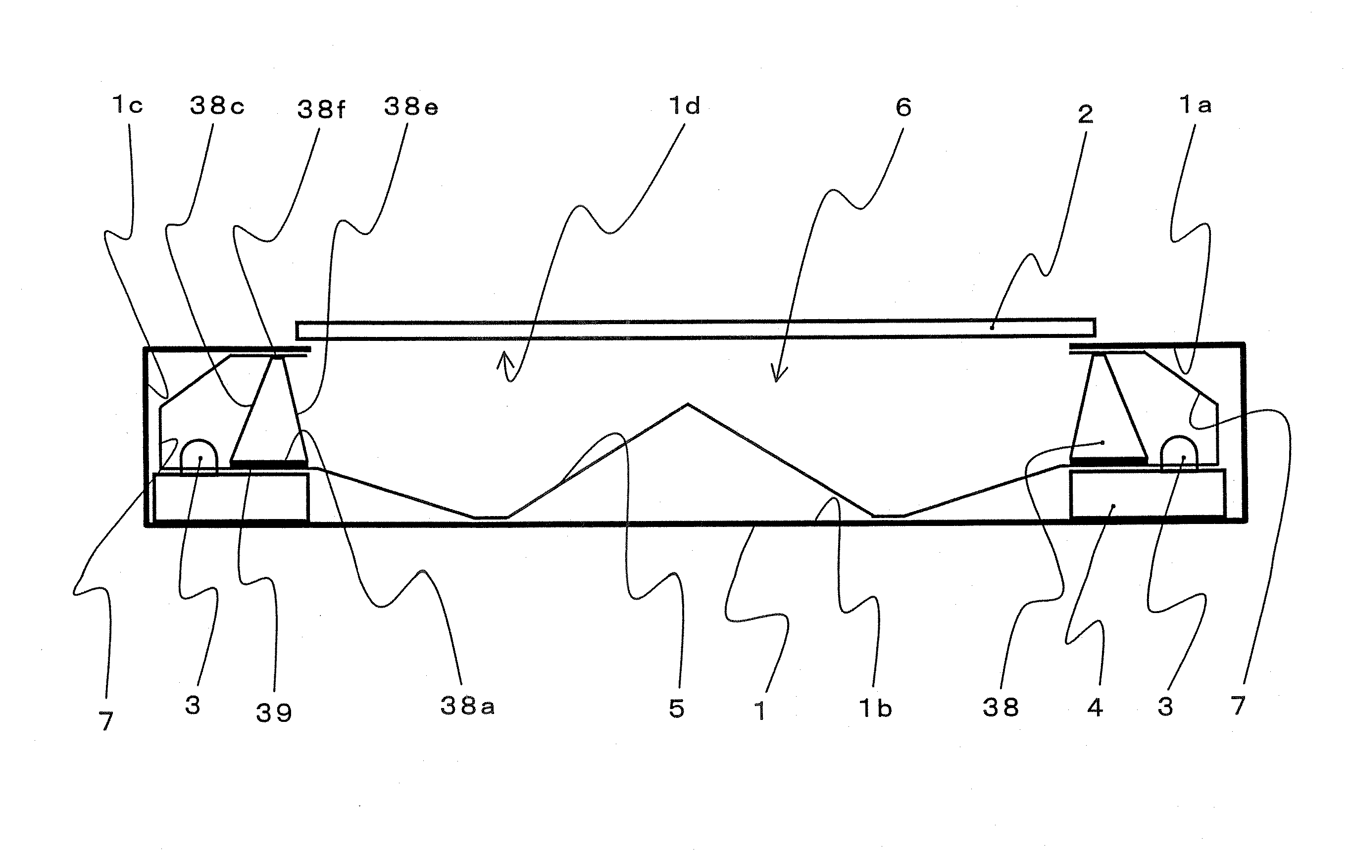 Planar light source device and display device using the same device