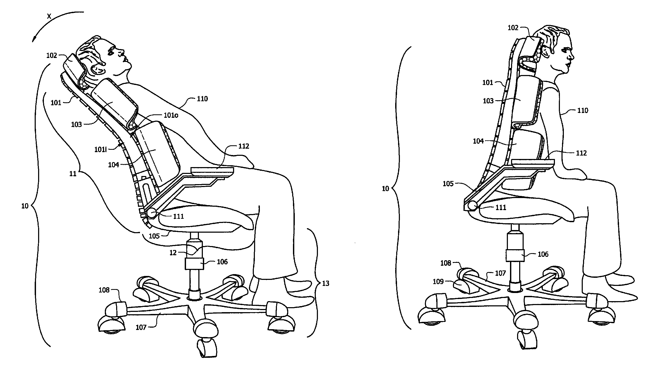 Systems and methods for providing ergonomic exercise chairs