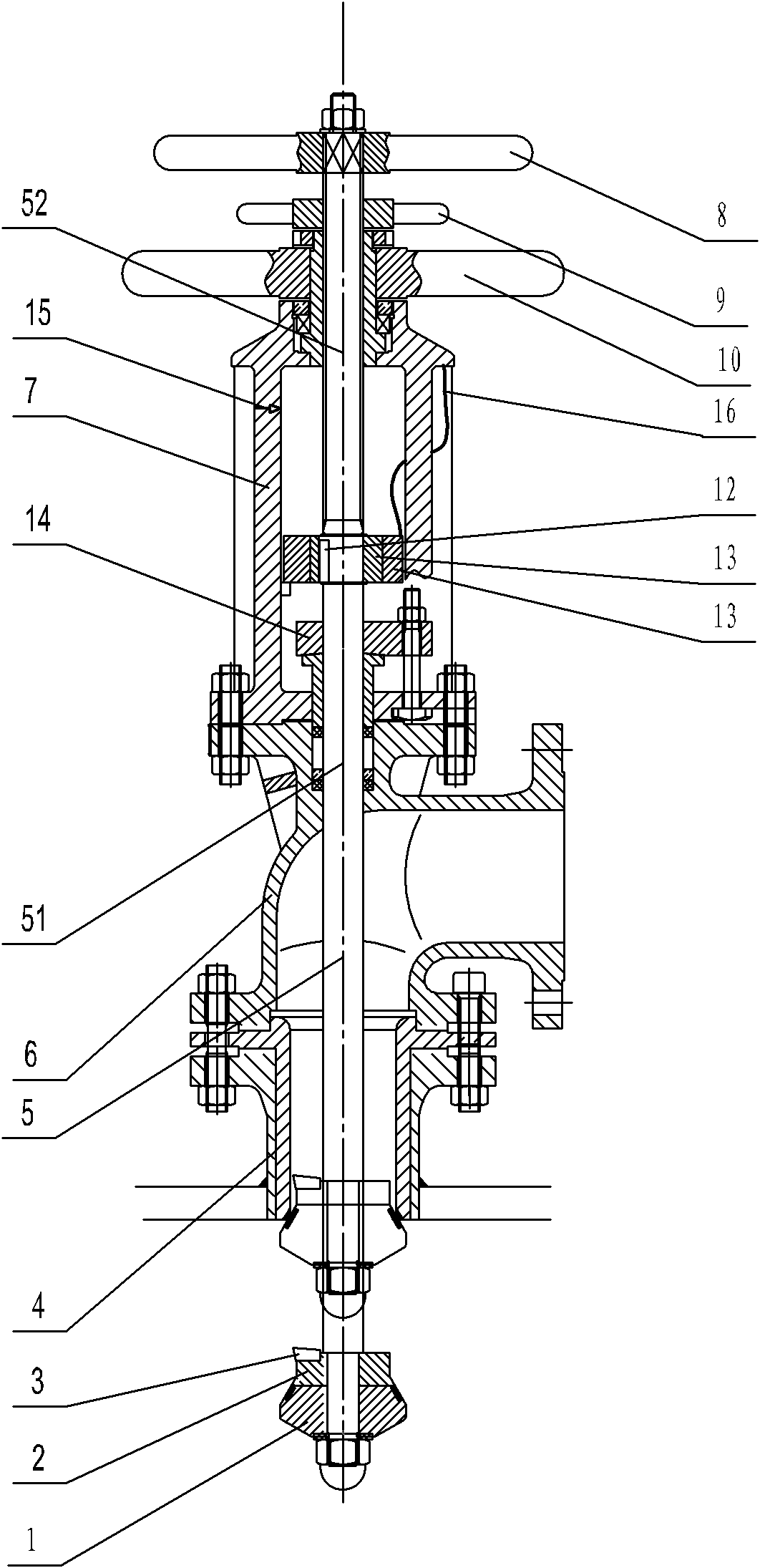 Pipe-connected discharge valve capable of removing scab