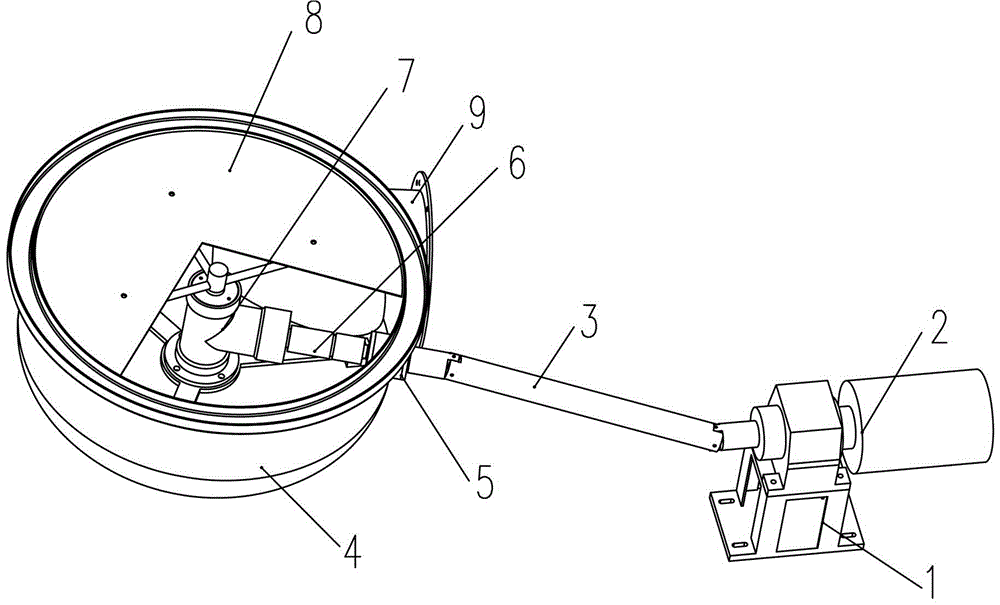 Pressurizing flow guiding device used for boiling dryer