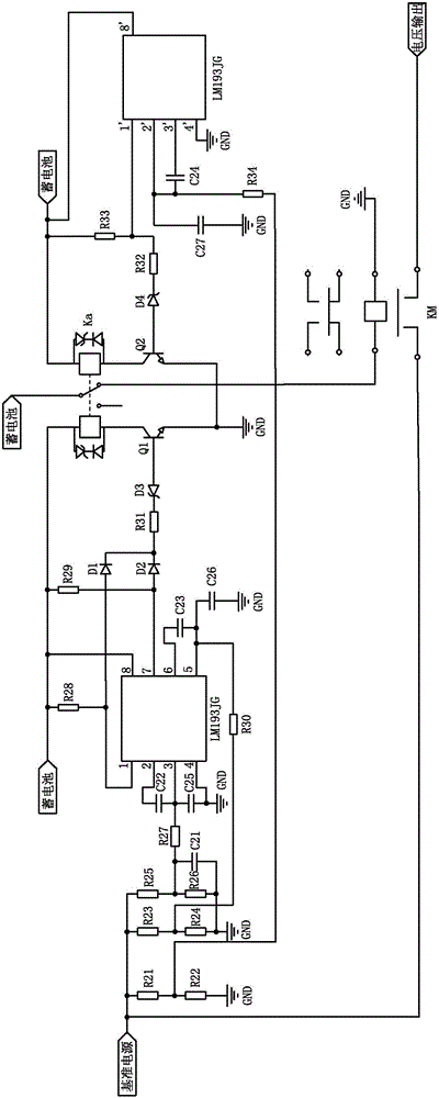 Automatic recovery DC overvoltage protection circuit of unmanned aerial vehicle